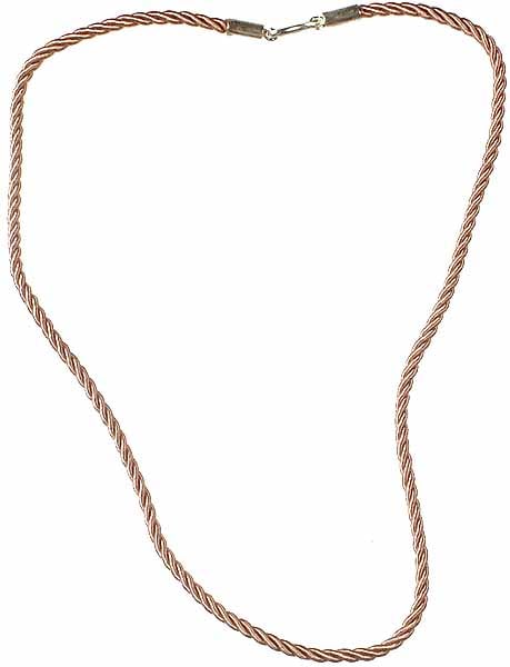exotic india Knotted Cord with Sterling Closure to Hang Your Pendant On