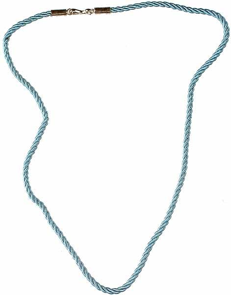 exotic india Knotted Rope Necklace with Sterling Closure to Hang Your Pendants On 