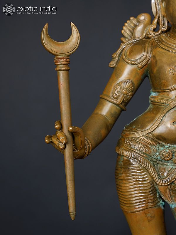 Exotic India Kodanda Rama (Rama Holding His Bow) Bronze Statue 