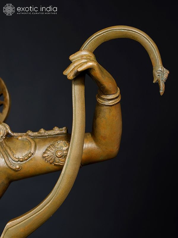 Exotic India Kodanda Rama (Rama Holding His Bow) Bronze Statue 