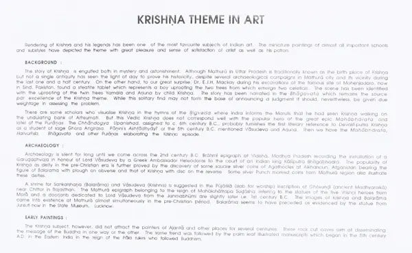 Exotic India Krishna In Miniatures (Album Of Art Treasures- Series Four) 