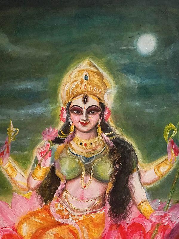 Exotic India Lalita Tripura Sundari | Graphite Pencil | By Ankit Bagde 