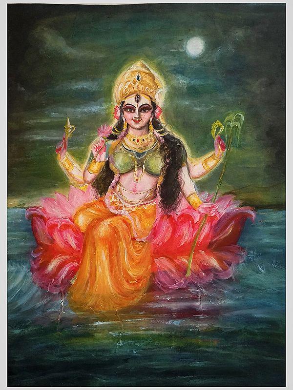 exotic india Lalita Tripura Sundari | Graphite Pencil | By Ankit Bagde 