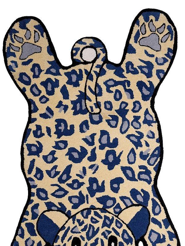 Exotic India Lemon-Icing Handmade Tiger Asana Mat From Mirzapur 