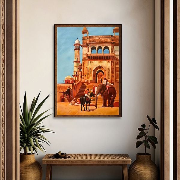 Exotic India Life Goes On Afore The Gate Of Jama Masjid