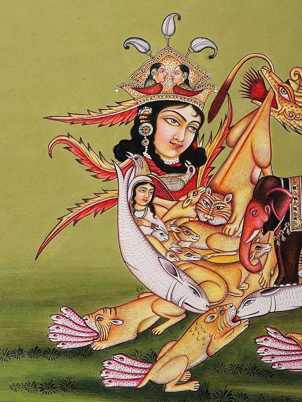 Exotic India Lioness With Face Of A Woman - A Grotesque 