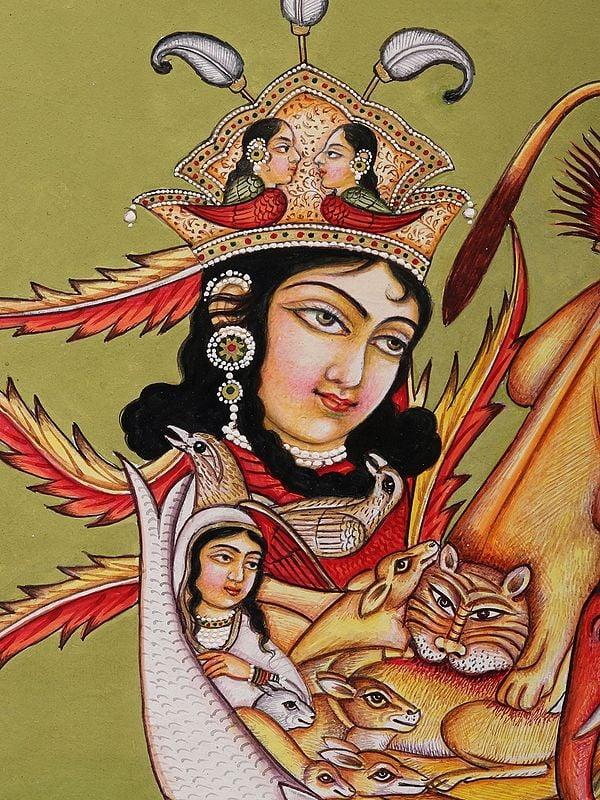 Exotic India Lioness With Face Of A Woman - A Grotesque 