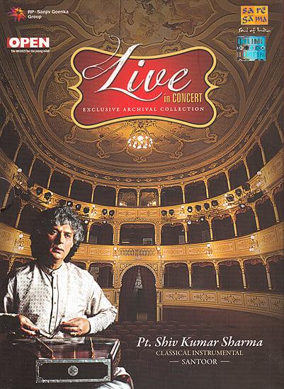 exotic india Live In Concert: Pt. Shiv Kumar Sharma (Classical Instrumental): Santoor (Set of 2 Audio CDs)