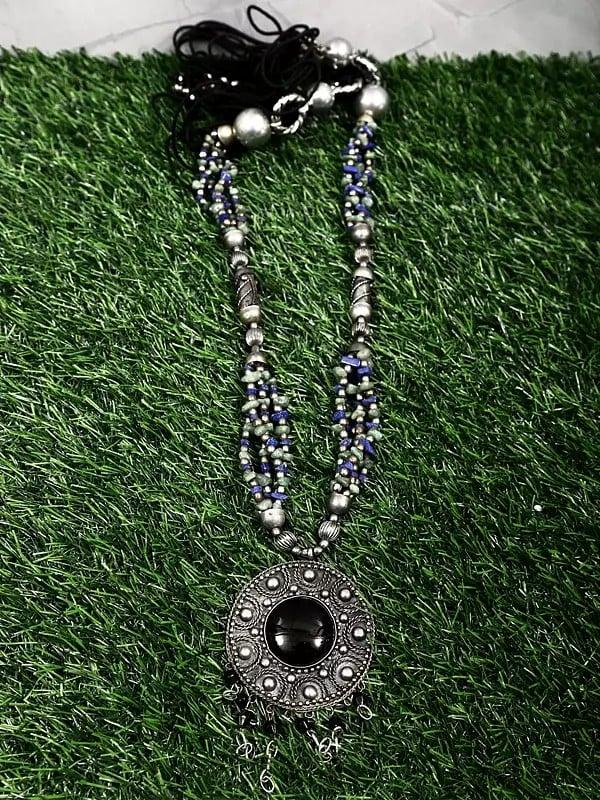 Exotic India Long Necklace With Gemstone | Indian Gemstone Jewelry 