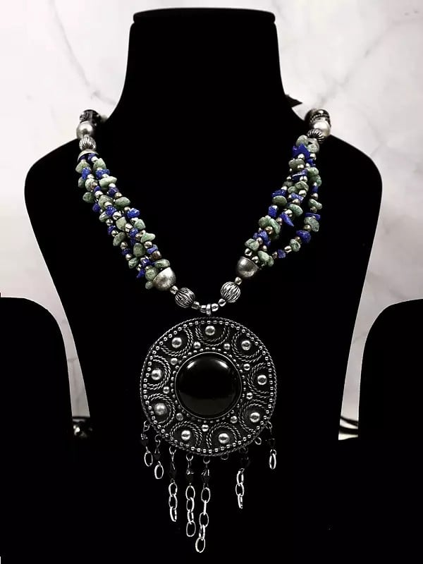 exotic india Long Necklace with Gemstone | Indian Gemstone Jewelry 