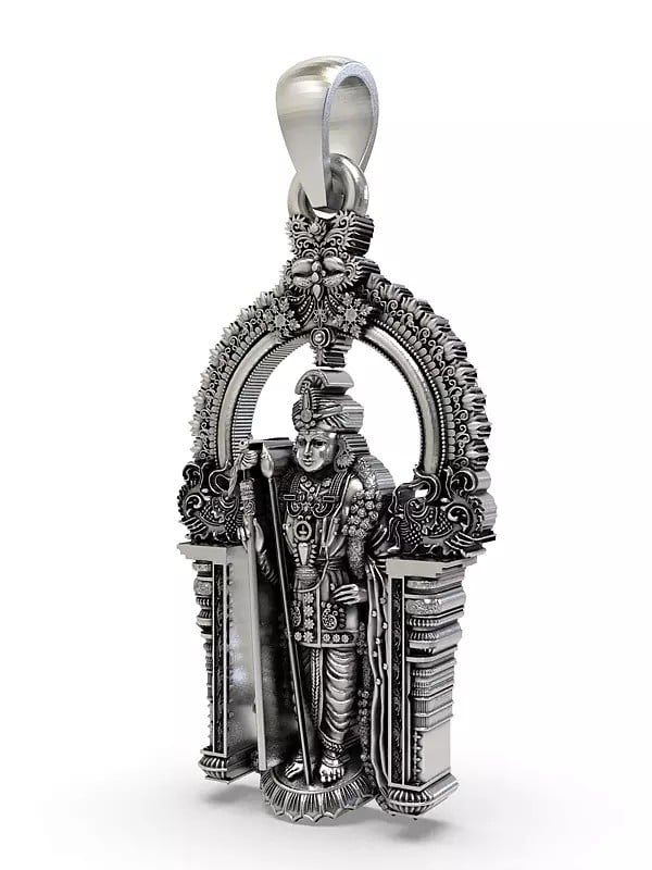 Exotic India Lord Arulmigu Dhandayuthapani Form Of Lord Murugan Pendant 