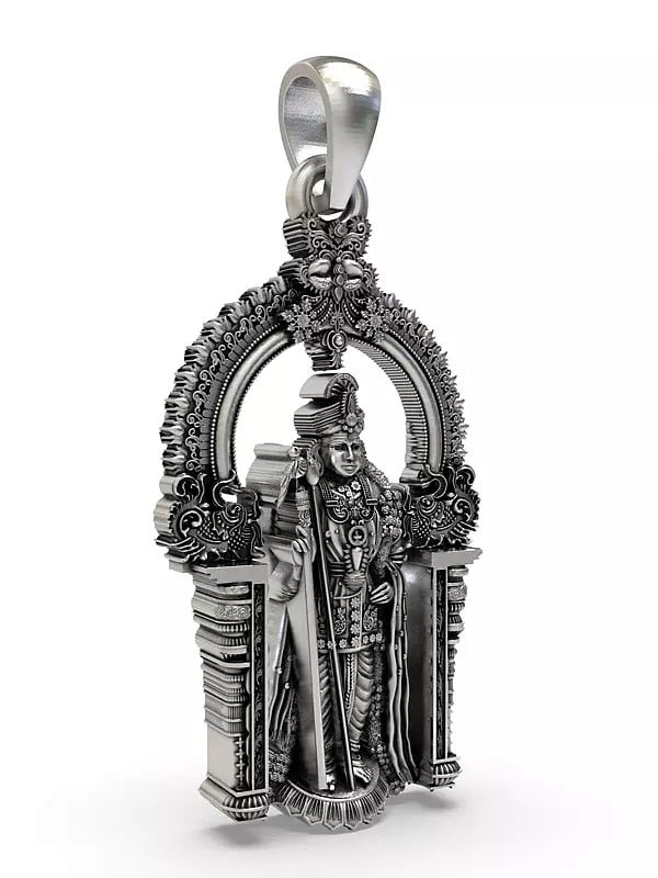 Exotic India Lord Arulmigu Dhandayuthapani Form Of Lord Murugan Pendant 