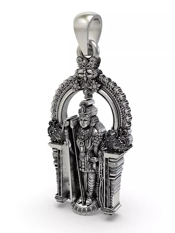 Exotic India Lord Arulmigu Dhandayuthapani Form Of Lord Murugan Pendant 