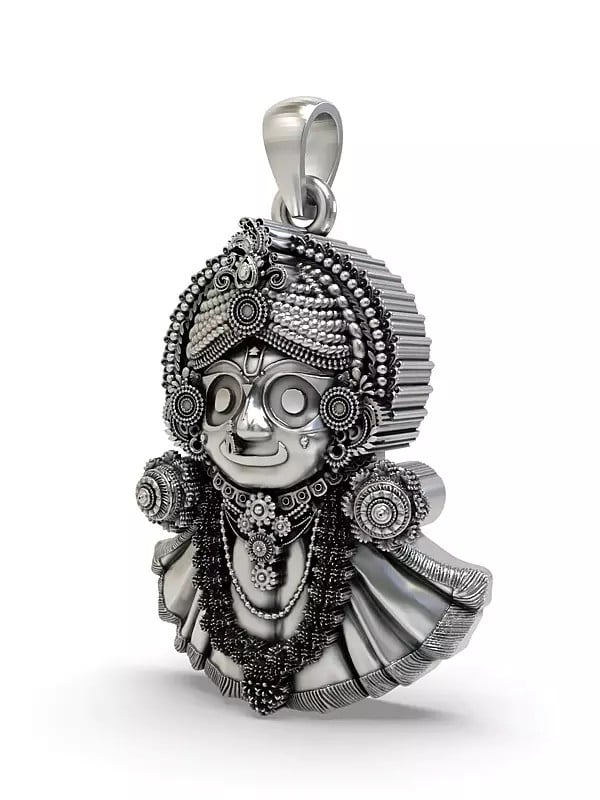 Exotic India Lord Jagannath Sterling Silver Pendant 