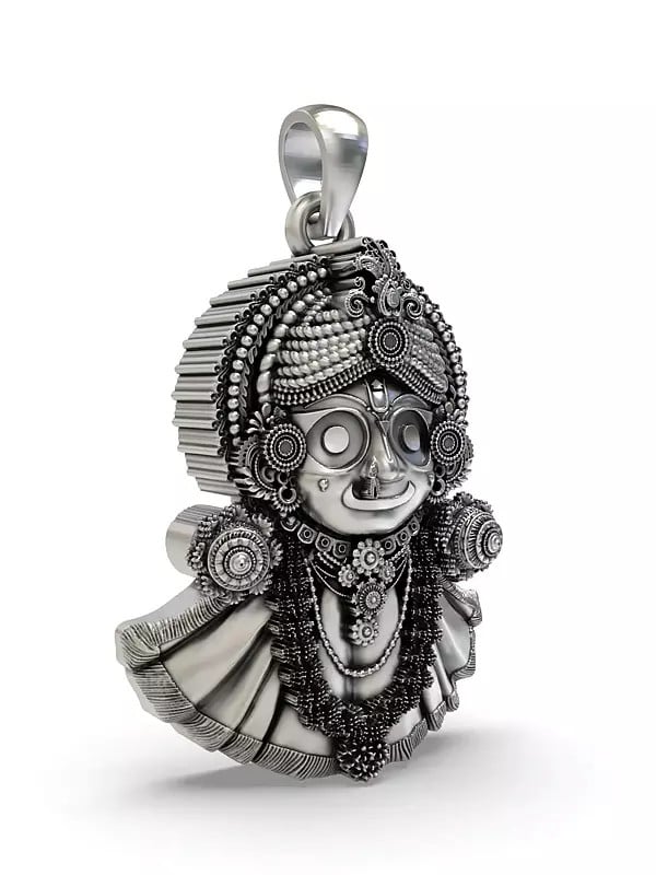 Exotic India Lord Jagannath Sterling Silver Pendant 