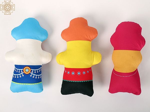 Exotic India Lord Jagannatha Baladeva And Lady Subhadra Soft Toy 