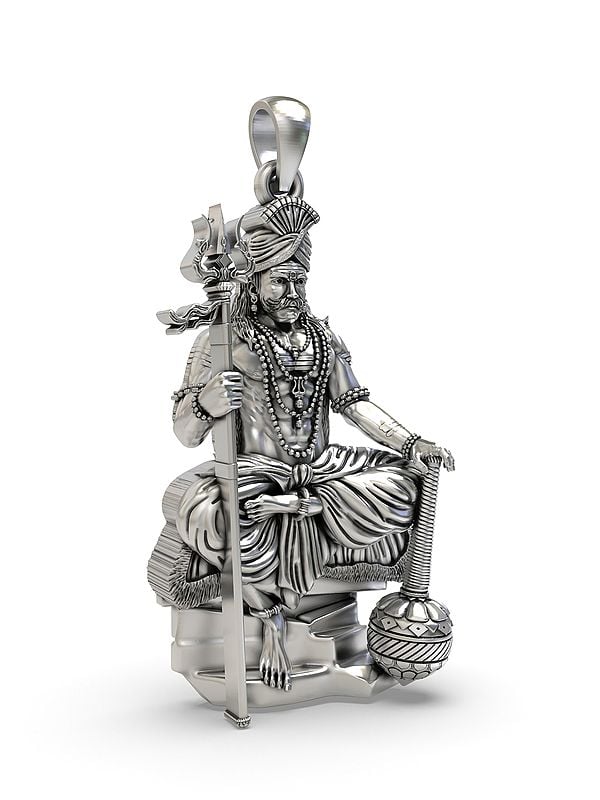 Exotic India Lord Muneeswarar (Form Of Deity Shiva) Pendant