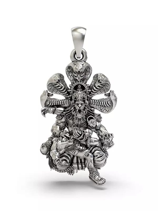 exotic india Lord Narasimha (Avatara of Vishnu) Pendant 