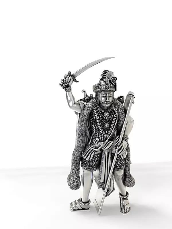 Exotic India Madurai Veeran Tamil Hindu Folk Deity Pendant 