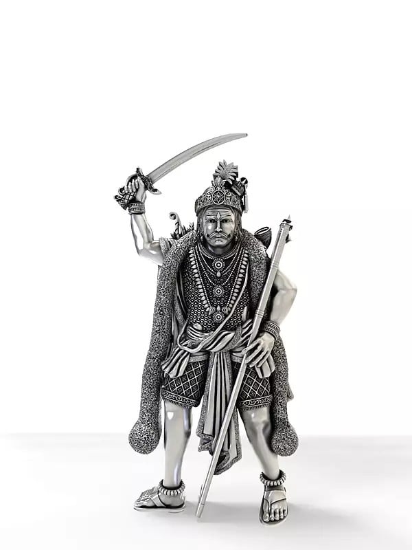 exotic india Madurai Veeran Tamil Hindu Folk Deity Pendant