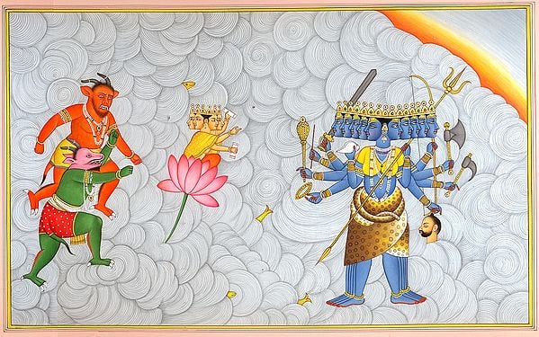 exotic india Mahakali - The Goddess Who Rules Over Time 