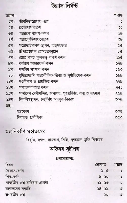 Exotic India মহানির্ব্বাণ-তন্ত্রম্- Mahanirvana-Tantra: Containing The Mantras Of All Gods-Shiva-Pradipikas (Bengali) 