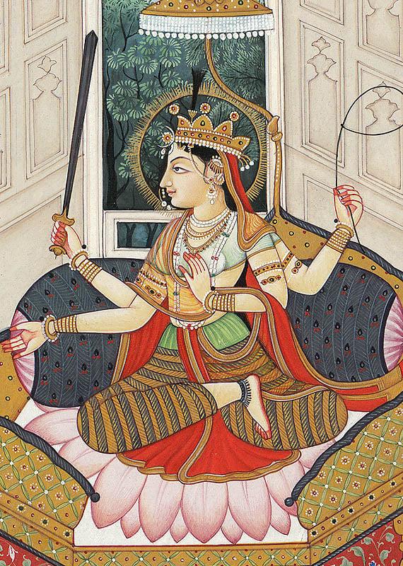 Exotic India Maharaja Ranjit Singh Worshipping Devi 