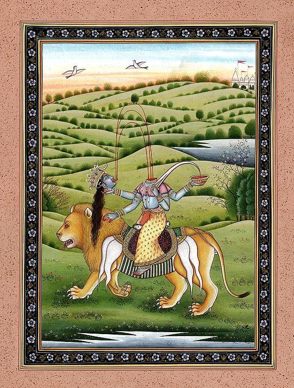 exotic india Mahavidya Simhavahini Devi Chhinnamasta