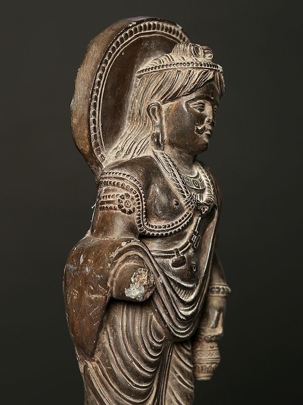 Exotic India Maitreya Gandhara Buddha Idol | Modern Sculpture 
