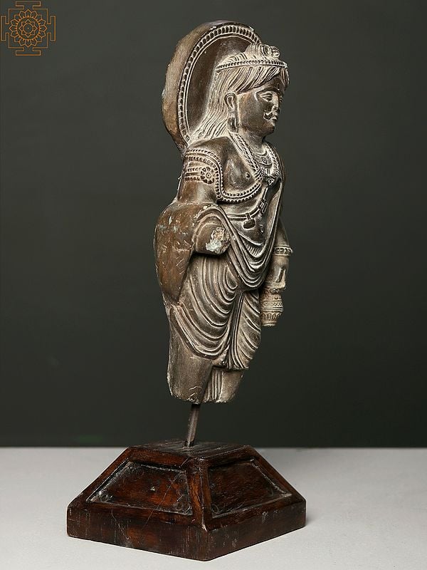Exotic India Maitreya Gandhara Buddha Idol | Modern Sculpture 