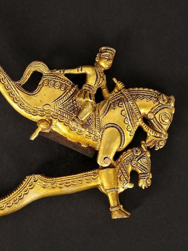 Exotic India Man Riding Horse Nut Cracker | Kitchen And Dining Utensils 