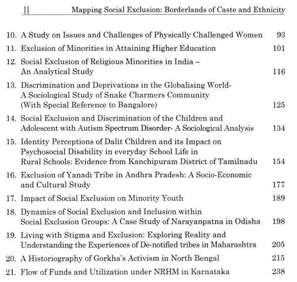 Exotic India Mapping Social Exculsion: Borderlands Of Caste & Ethnicity 