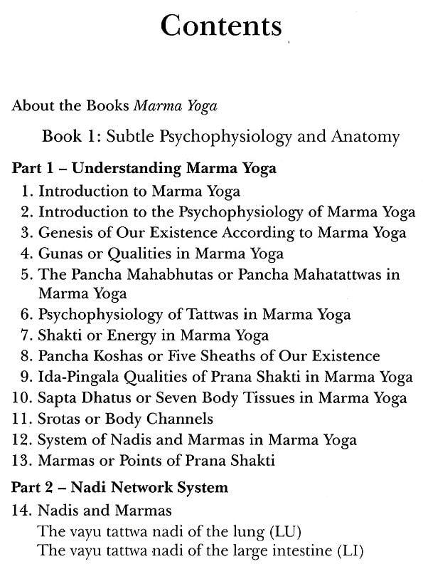 Exotic India Marma Yoga- Yoga Of Pranamaya Kosha (Set Of 3 Volumes) 