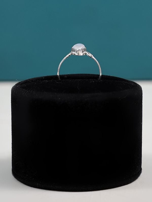 Exotic India Marquise Cut Gemstone Sterling Silver Ring 