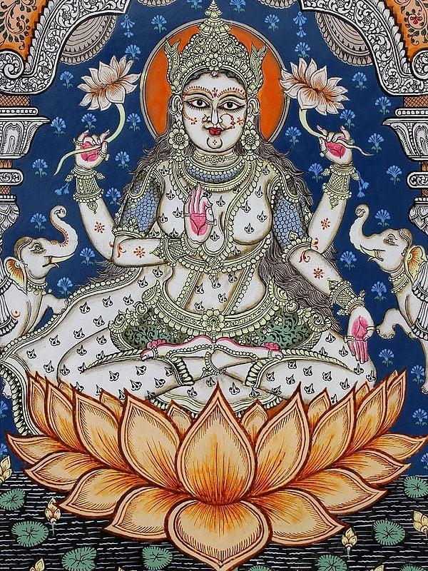 Exotic India Masterpiece Of Ashtalakshmi - Eight Forms Of Goddess Lakshmi 