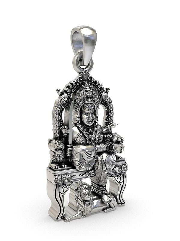 Exotic India Mata Boot Bhavani Form Of The Goddess Durga Pendant 