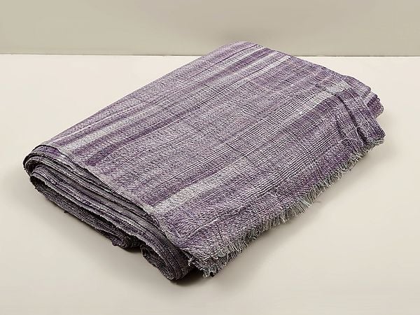 Exotic India Mix Weave Textured Khadi Cotton Fabric From Jharkhand 