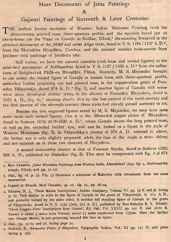 Exotic India More Documents Of Jaina Paintings And Gujarati Paintings Of Sixteenth And Later Centuries (An Old And Rare Book) 