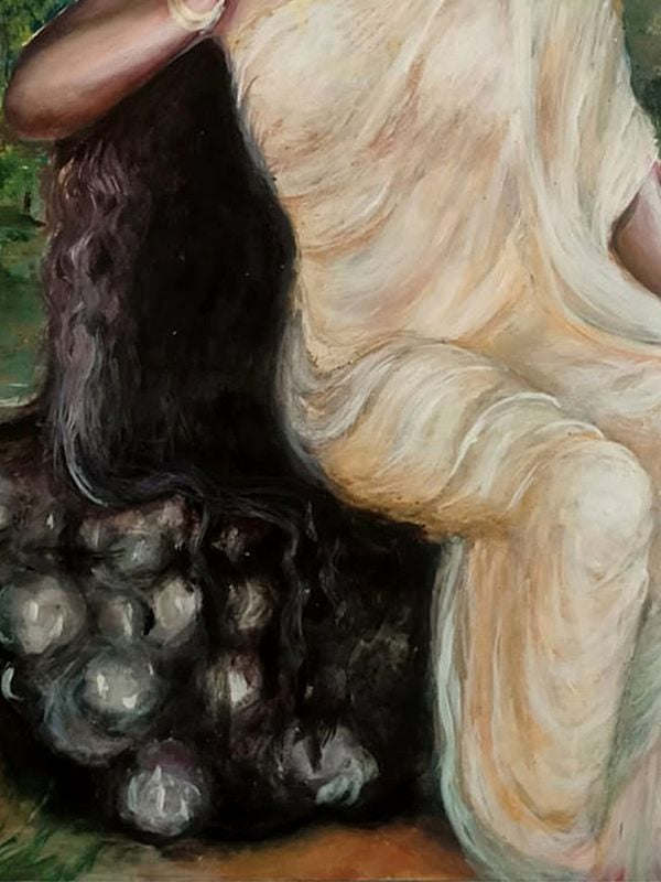 Exotic India Mother Goddess Parvati | Acrylic On Paper | By Ankit Bagde 