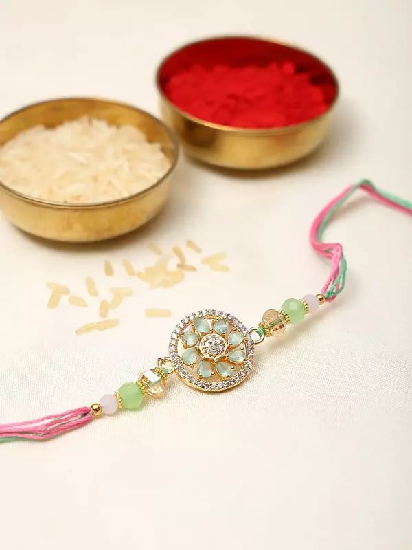 Exotic India Multicolor (Combo Of Five) Rakhi For A Forever Connection 