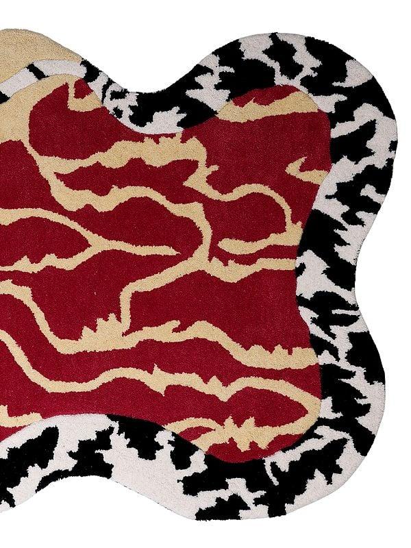 Exotic India Multicolor Python Hand Tufted Yogic Asana Mat From Mirzapur