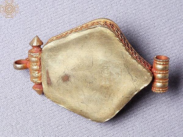 Exotic India Multiple Stone Ghau Copper And Gold-Plated Pendant
