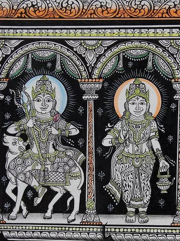 Exotic India Navadurga - Nine Forms Of Goddess Durga | Pattachitra Painting 