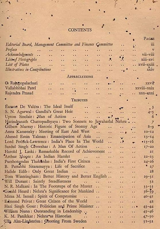 Exotic India Nehru Abhinandan Granth A Birthday Book- An Old And Rare Book With Pinholed (Only 1 Quantity Available) 