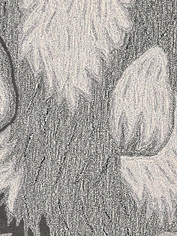Exotic India Neutral-Gray Handmade Rabbit Tufted Yogic Asana Mat From Mirzapur 