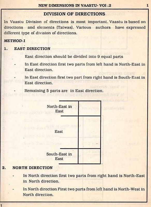 Exotic India New Dimensions In Vaastu- A Practical Guide To Vaastu With Diagrams Volume - II (An Old And Rare Book) 