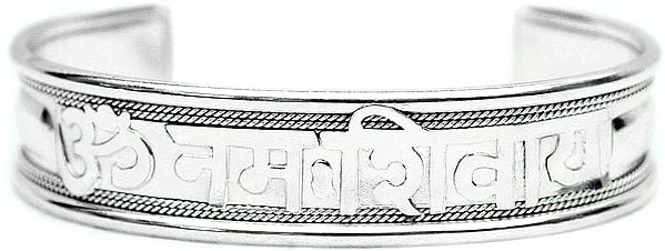 exotic india Om Namah Shivai Bangle | Elegant Bracelets with Hindu Symbols 