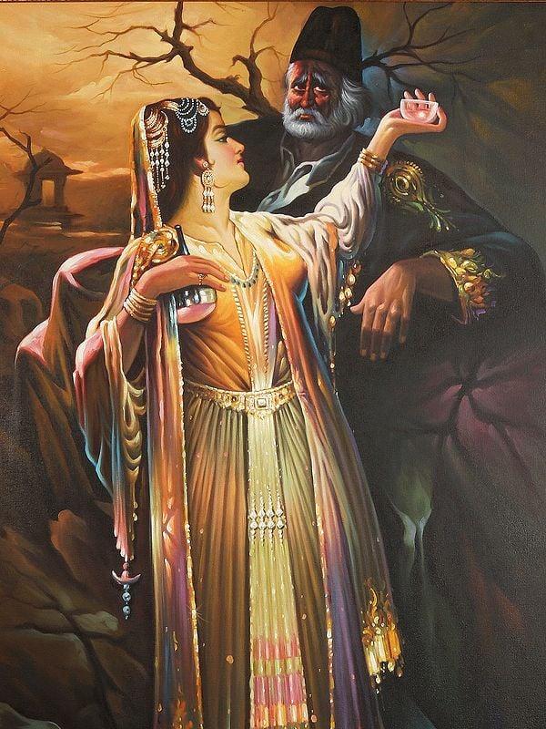 Exotic India Omar Khayyam | Without Frame | Oil Painting On Canvas