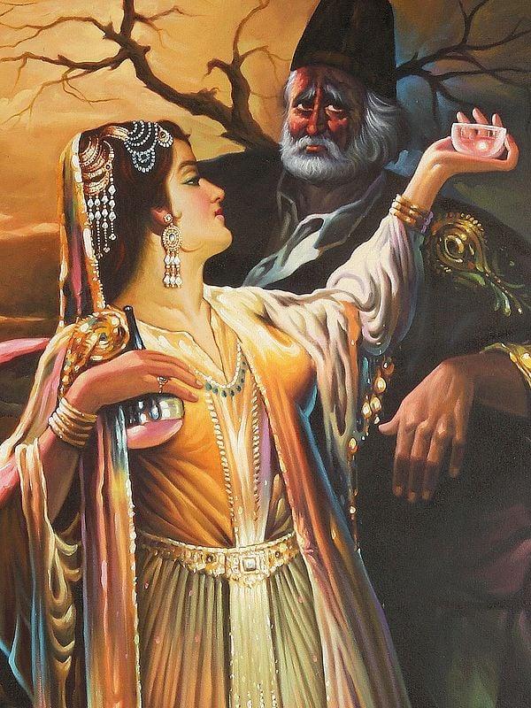 Exotic India Omar Khayyam | Without Frame | Oil Painting On Canvas