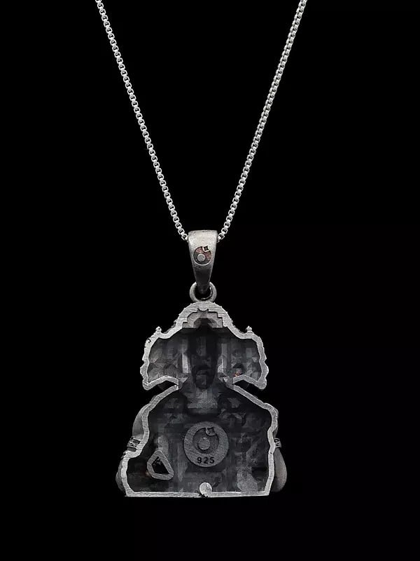 Exotic India Panchmukhi Hanuman Antique Finish Pendant 
